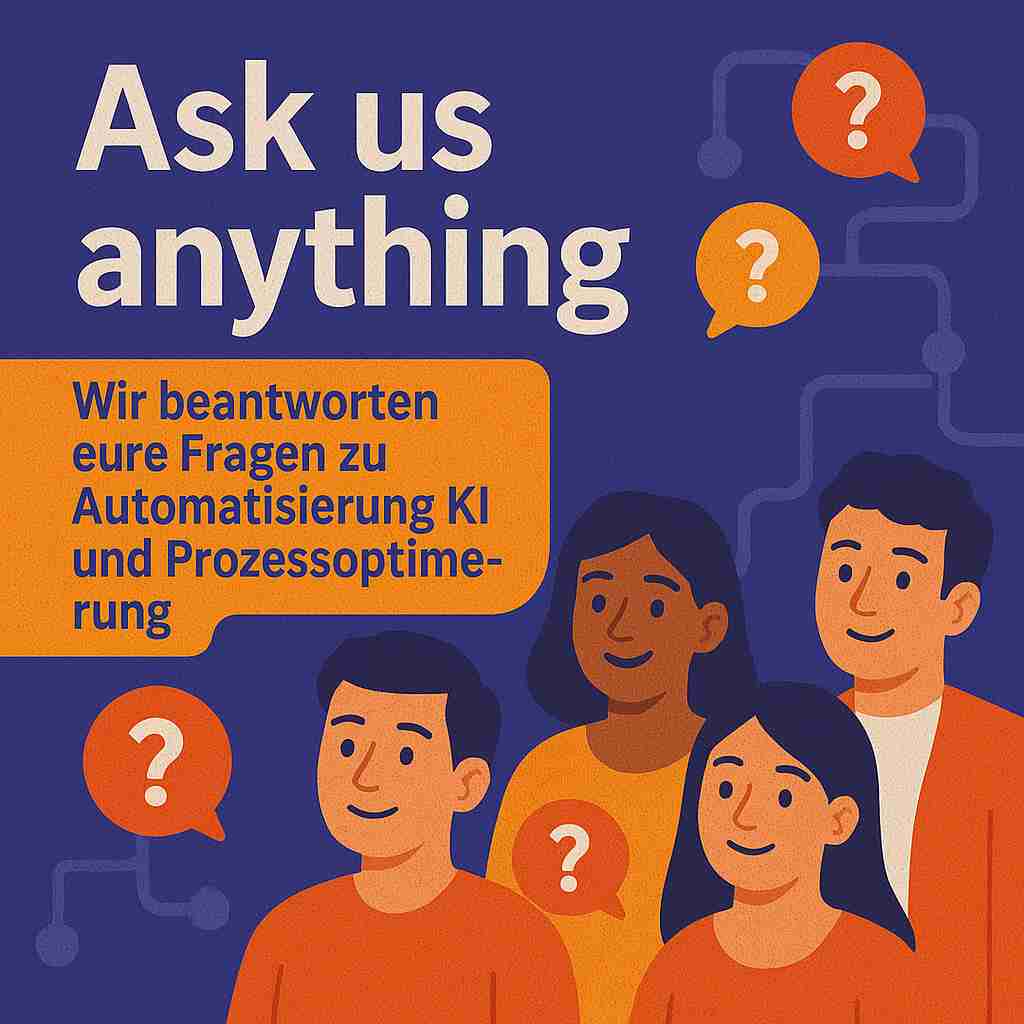 Das Bild zeigt Ask us anything: Wir beantworten eure Fragen zur Automatisierung!